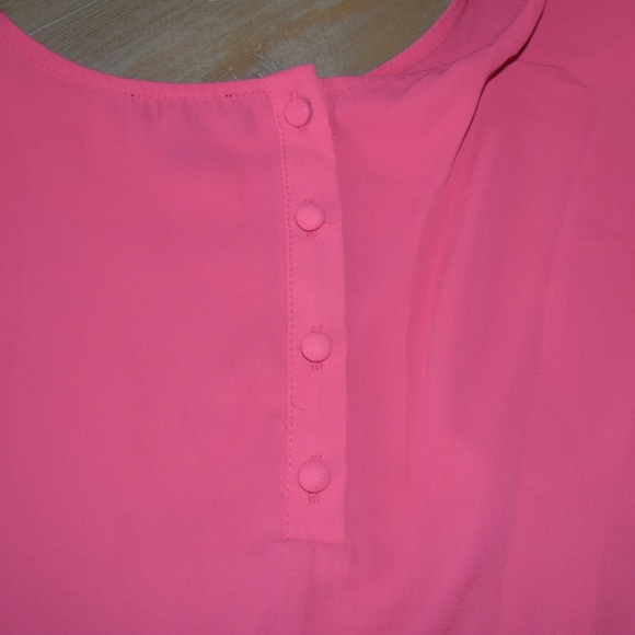 The Limited Blouse Peplum Ruffle - Size M - Pink - Picture 3 of 9
